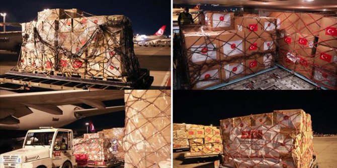 MSB: Kovid-19'la mücadelede kullanılacak tıbbi yardım malzemeleri Tunus'a gönderildi