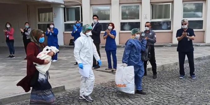 40 günlük Ayşegül bebek koronavirüsü yendi