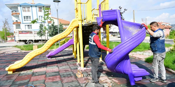 Mamak Belediyesi parkları bakıma aldı