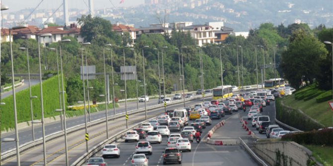 15 Temmuz Şehitler Köprüsü'nde trafik yoğunluğu 
