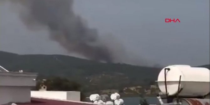 Milas'ta korkutan yangın!