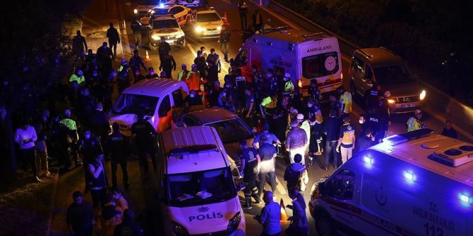 Ankara'da kontrol noktasında trafik kazası: 5'i polis 7 yaralı