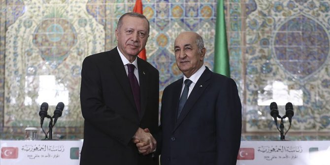 Cumhurbaşkanı Erdoğan Cezayir Cumhurbaşkanı Tebbun ile telefonda görüştü