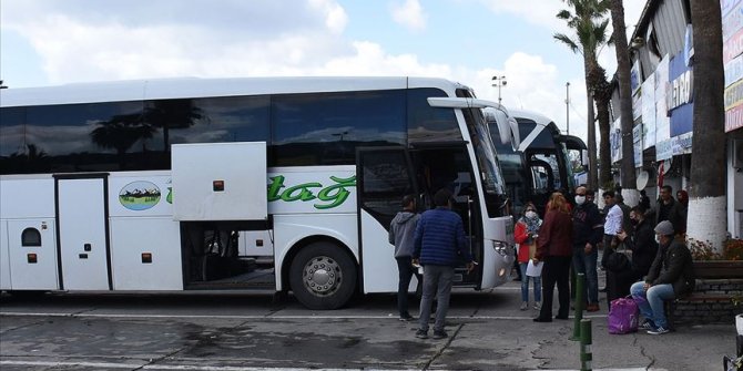 Şehirler arası otobüsler sefere hazır