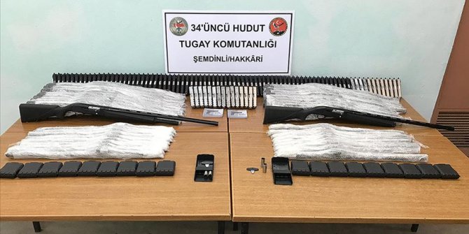 MSB: Hudut hatlarında çok sayıda silah ve gümrük kaçağı sigara ele geçirildi