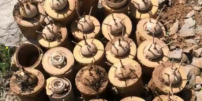 Terör örgütüne ait çok sayıda mühimmat ele geçirildi