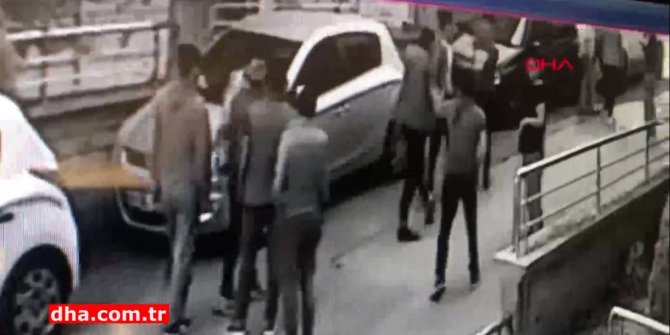 Yüksek sesle müzik dinleme kavgasının görüntüleri ortaya çıktı