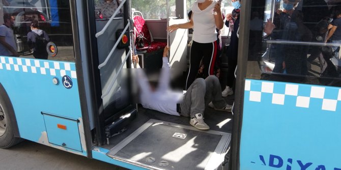 Otobüste fenalaşan kişi koronavirüs şüphesiyle hastaneye kaldırıldı