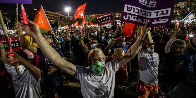 İsrail’in 'ilhak' planı Tel Aviv’de protesto edildi