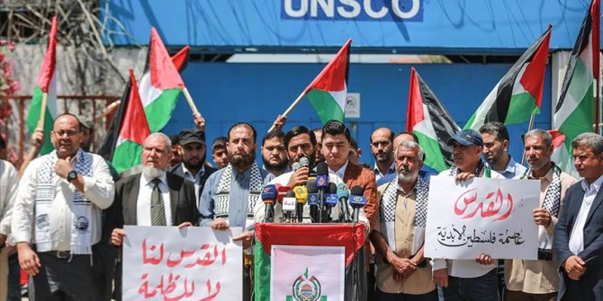 Gazzeliler 53. yılında Doğu Kudüs'teki İsrail işgalini protesto etti