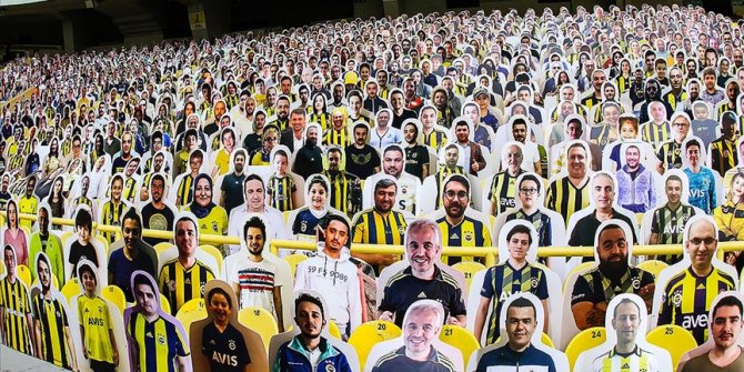 Fenerbahçe Kulübü Ülker Stadı'na taraftar kartonetleri yerleştirdi