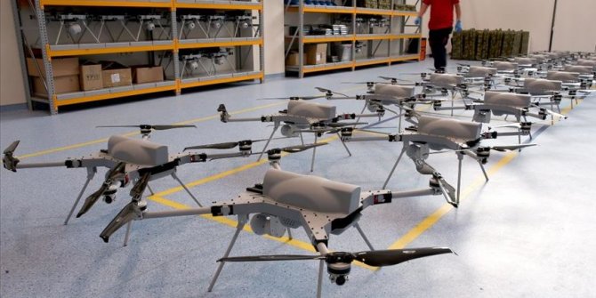 Kamikaze drone üretimini ilk kez AA görüntüledi