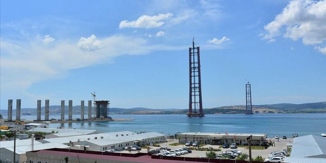 1915 Çanakkale Köprüsü inşaatında çalışmalar tam gaz sürüyor