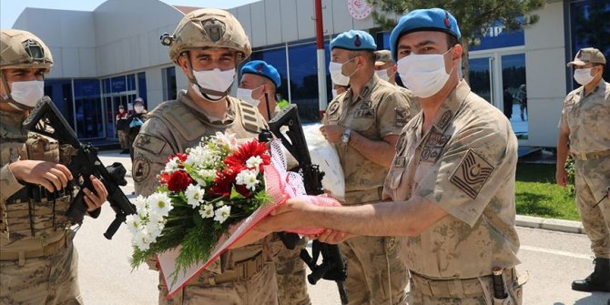 Barış Pınarı Harekatı bölgesinde görev yapan 'Boralar' yurda döndü