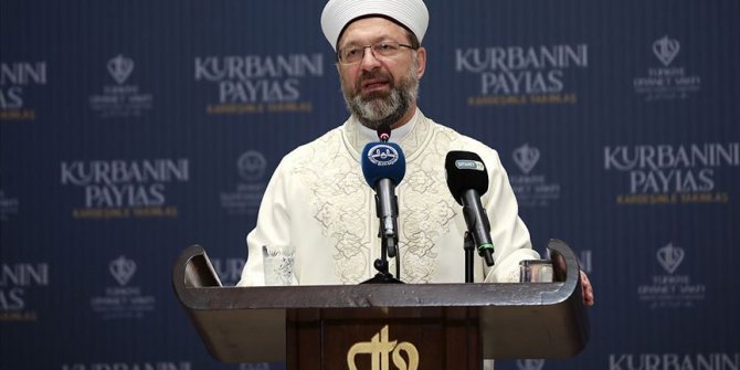 Erbaş: Milletimizin kurban emanetini en güzel şekilde ihtiyaç sahiplerine ulaştıracağız