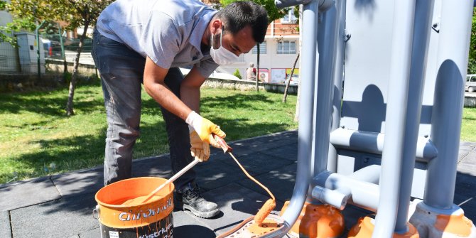 Mamak’ın parkları yenileniyor