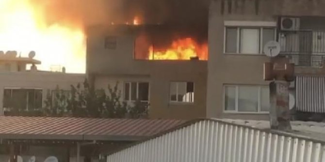 Çatı katında korkutan yangın