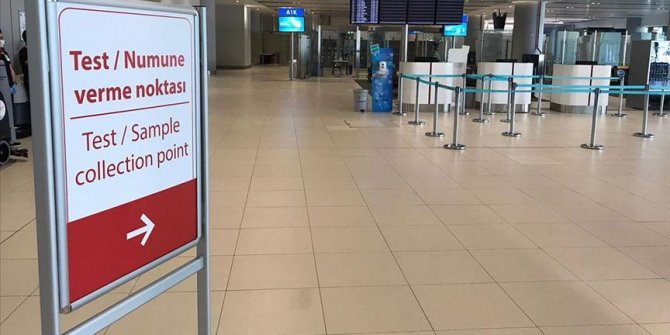 İstanbul Havalimanı'nda Kovid-19 Test Merkezi kuruldu