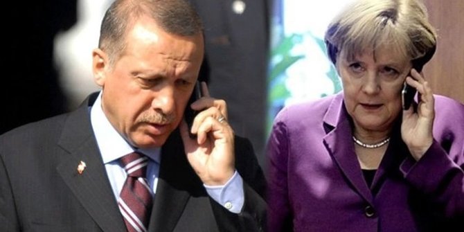 Erdoğan, Merkel ile telefonda görüştü