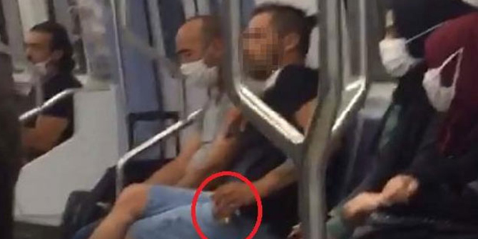 Metroda maske takmayan yolcuya para cezası