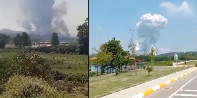 Sakarya'da havai fişek fabrikasında patlama