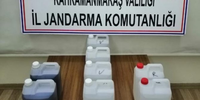 Kahramanmaraş'ta kaçak içki ve kenevir operasyonu