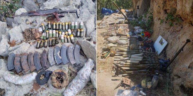 Pençe-Kaplan Operasyonu'nda PKK'ya ait çok sayıda silah ve mühimmat ele geçirildi