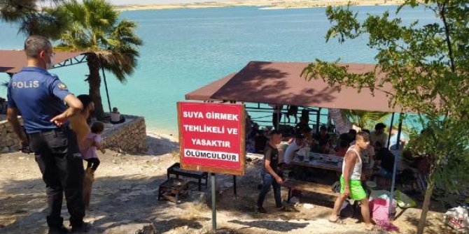 Baraj gölüne giren Suriyeli, boğuldu