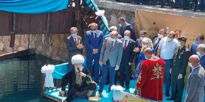 Temsili Nasreddin Hoca, göle maya çaldı