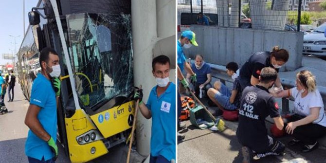 Beylikdüzü'nde İETT otobüsü kazası: 19 yaralı