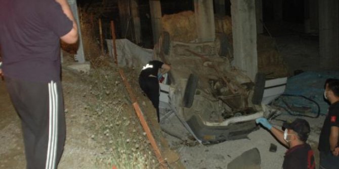 Takla atan otomobilin sürücüsü öldü