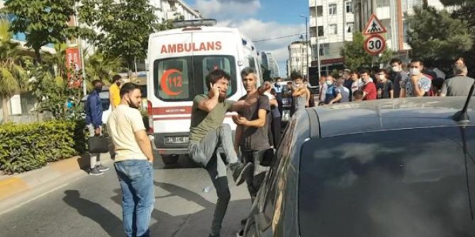 Esenyurt'ta otomobilin çarptığı yayanın yakınları ortalığı birbirine kattı