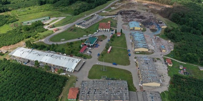 Sakarya'da havai fişek fabrikası bölgesindeki çalışmalar tamamlandı