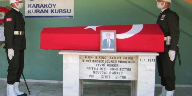Kore gazisi, son yolculuğuna uğurlandı