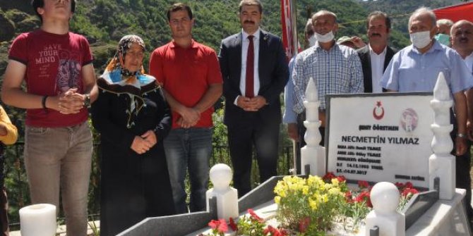 Şehit Necmettin öğretmen, anıldı