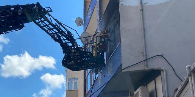 Ataşehir'de korkutan yangın