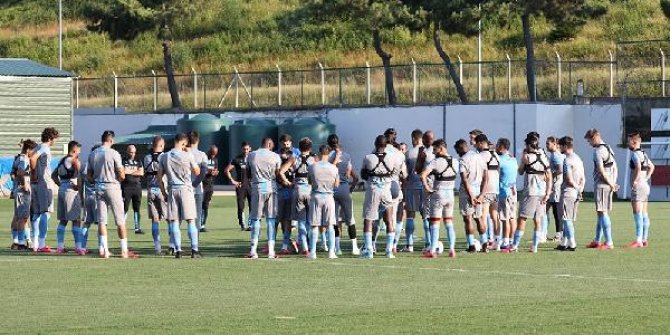 Trabzonspor çalışmalarını sürdürdü