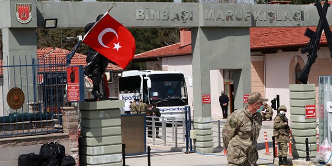 Burdur'da karantinaya alınan asker sayısı 670'e yükseldi