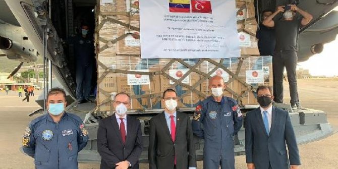 Türkiye'den Venezuela'ya tıbbi malzeme yardımı
