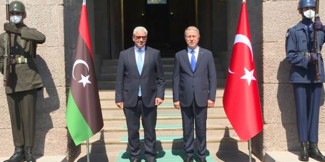 Bakan Akar, Libya İçişleri Bakanı ile görüştü