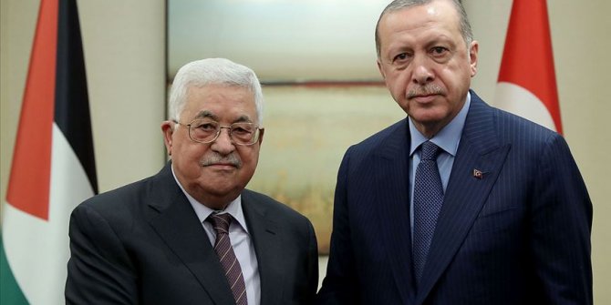 Cumhurbaşkanı Erdoğan ile Filistin Devlet Başkanı Abbas telefonda görüştü