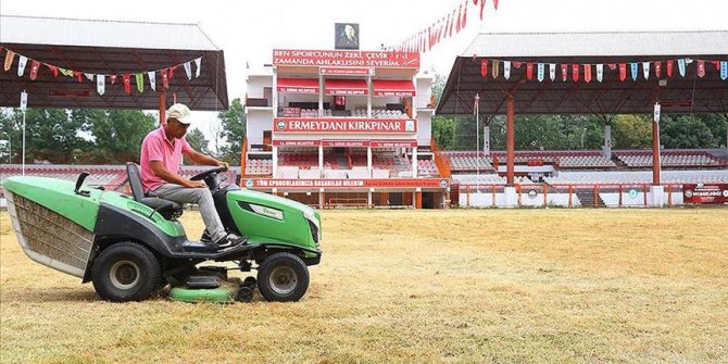Sarayiçi Er Meydanı, güreşlere hazır