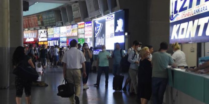 İzmir Otogarı’nda bayram hareketliliği
