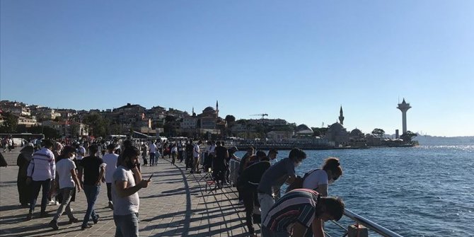 İstanbul'un sahillerinde yoğunluk yaşanıyor