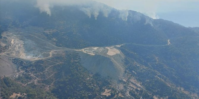 Aydın'da başlayıp Muğla'da söndürülen orman yangınıyla ilgili 2 gözaltı