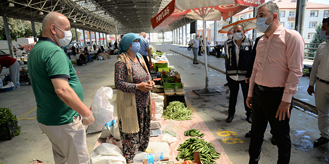 Köylü Pazarına vatandaşlardan yoğun ilgi