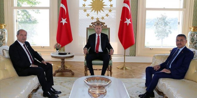 Cumhurbaşkanı Erdoğan KKTC Başbakanı Tatar'ı kabul etti