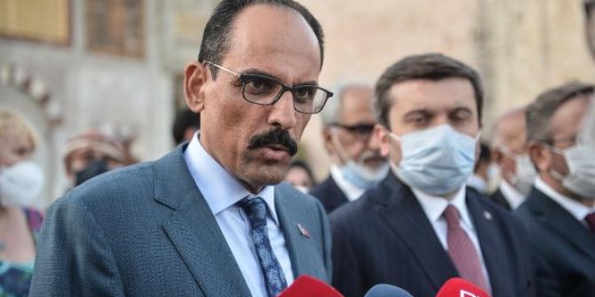 İbrahim Kalın büyükelçilerle Ayasofya Camii'ni gezdi
