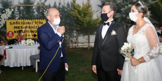 Bakan Soylu, 'düğün salonu' denetimine katıldı