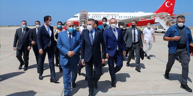 Oktay ve Çavuşoğlu önderliğindeki Türk heyeti Beyrut'ta